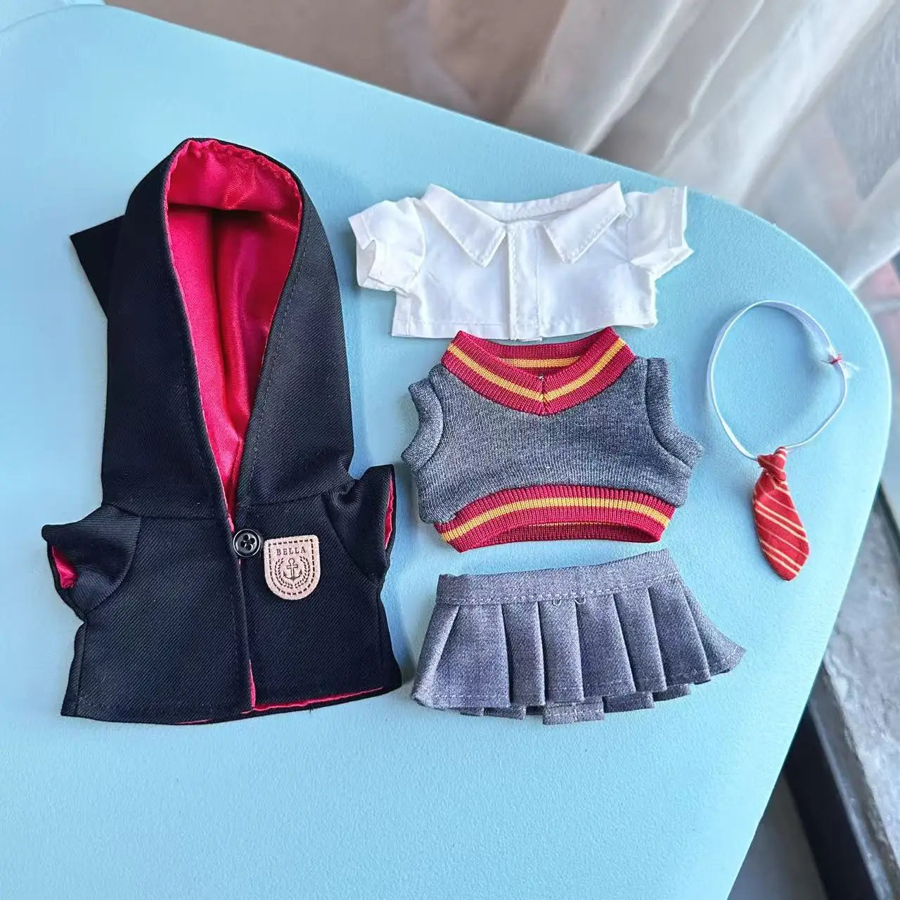 Lafufu Magic School Outfit – 17cm Doll Clothes Inspired by Hogwarts