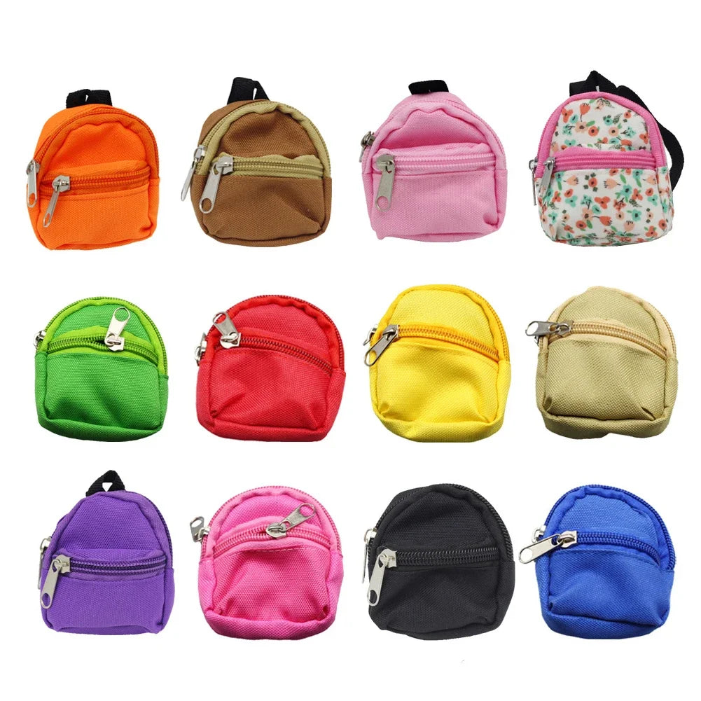 Labubu Doll Canvas Backpack – Cute Pet Bag for 15/17cm Dolls