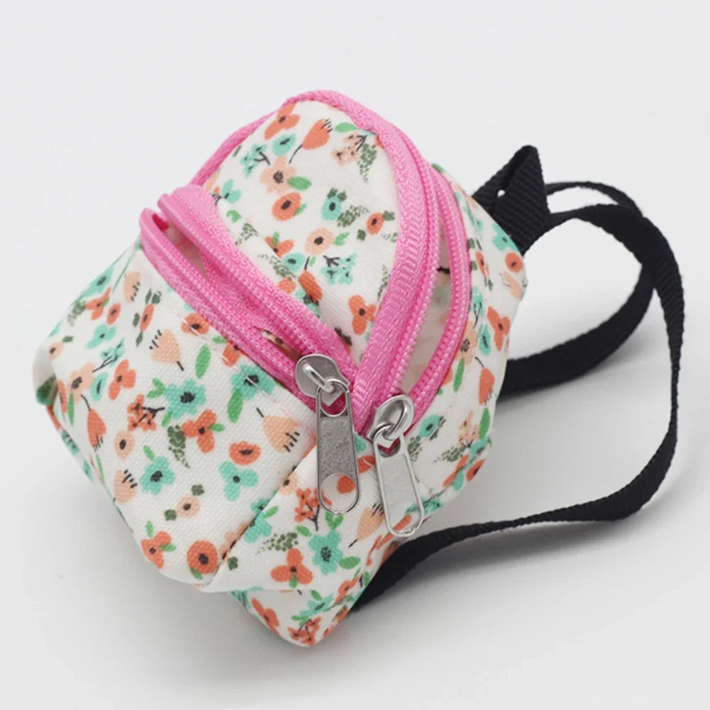 Labubu Doll Canvas Backpack – Cute Pet Bag for 15/17cm Dolls