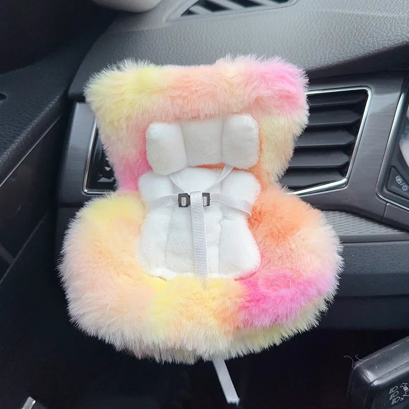 Labubu Doll Car Seat – Cute 15–17cm Accessory & Car Air Vent Decor