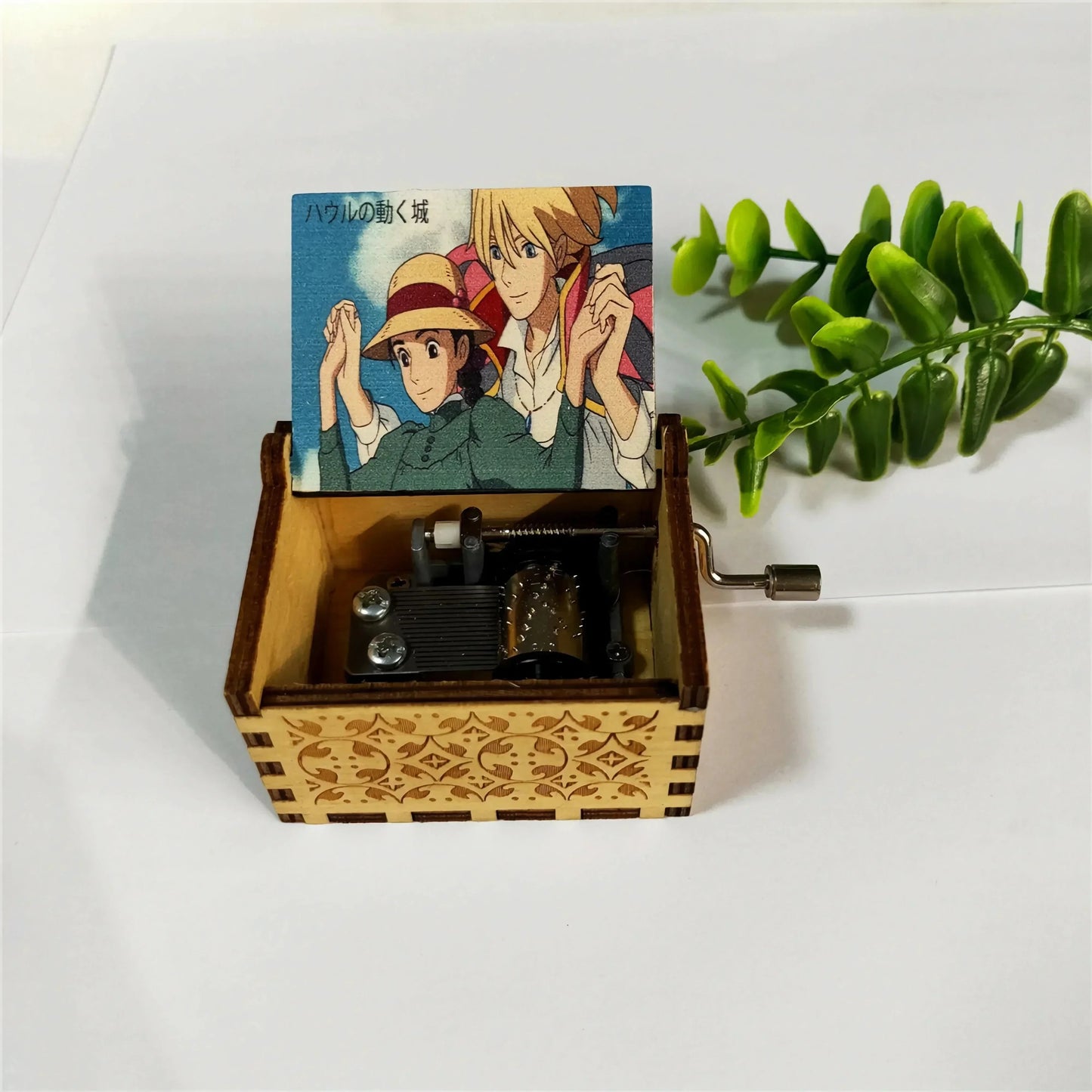 Ghibli Theme Music Box – Merry Go Round of Life | Hand Cranked Wooden Gift for Birthday, Mom, New Year