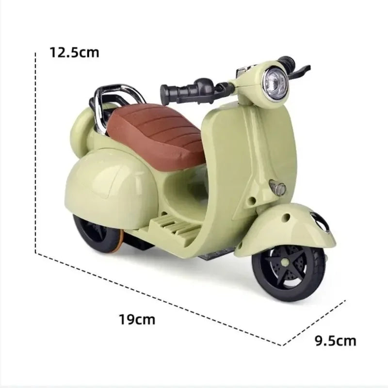 Labubu Mini Electric Motorcycle Doll with Lights & Music – Cute DIY Kids Gift
