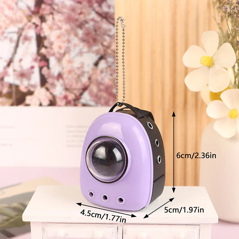 Labubu Doll Canvas Backpack – Cute Pet Bag for 15/17cm Dolls