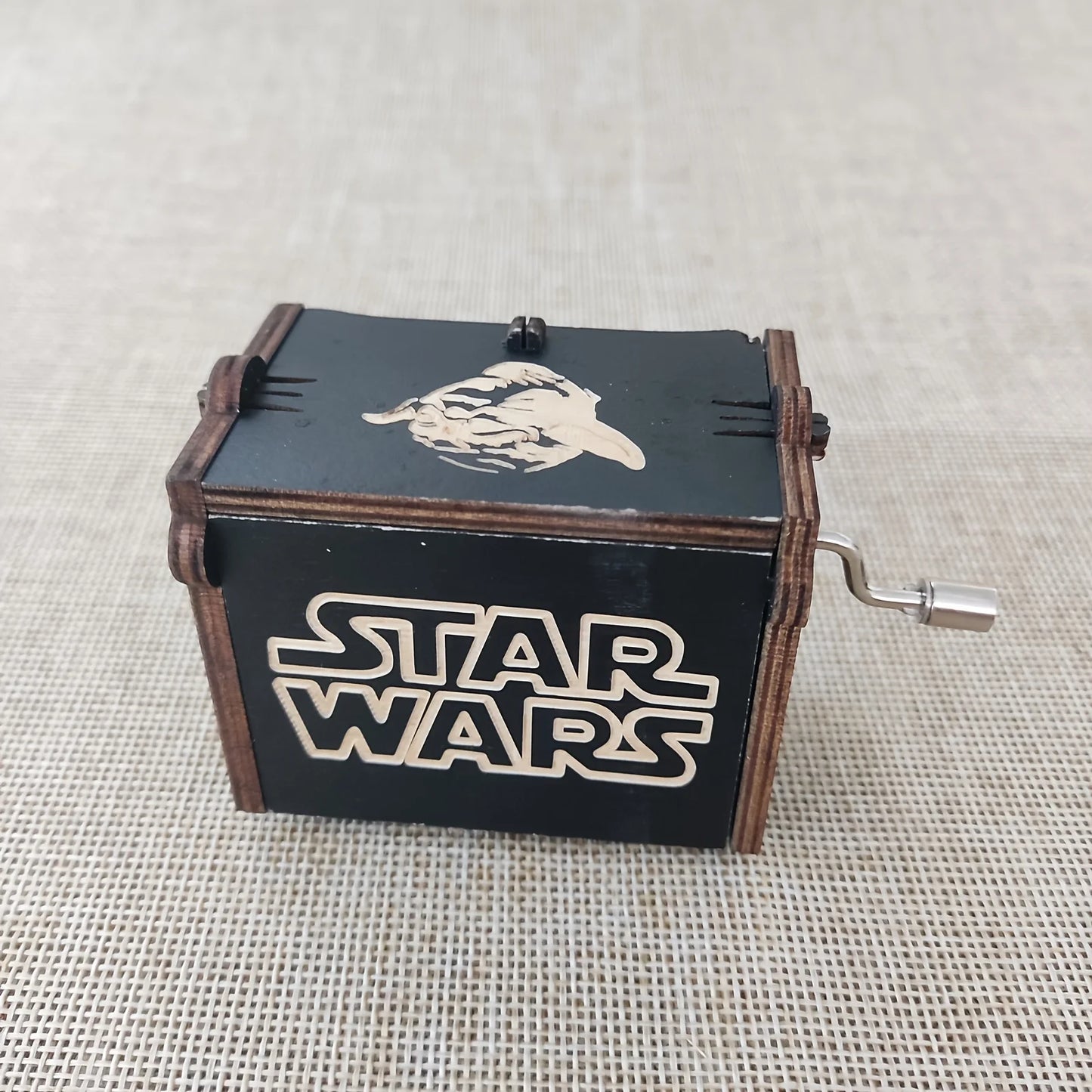 Vintage Wooden Hand Crank Music Box – Classic Gift for Birthday & Xmas