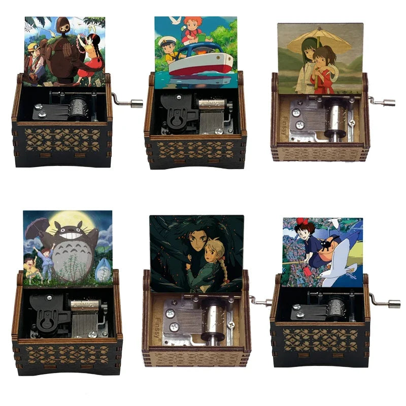 Anime Wooden Music Box – Classic 18-Note Gift for Fans & Birthdays