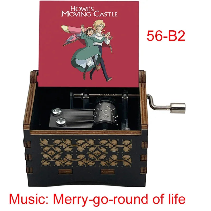 Anime Wooden Music Box – Classic 18-Note Gift for Fans & Birthdays