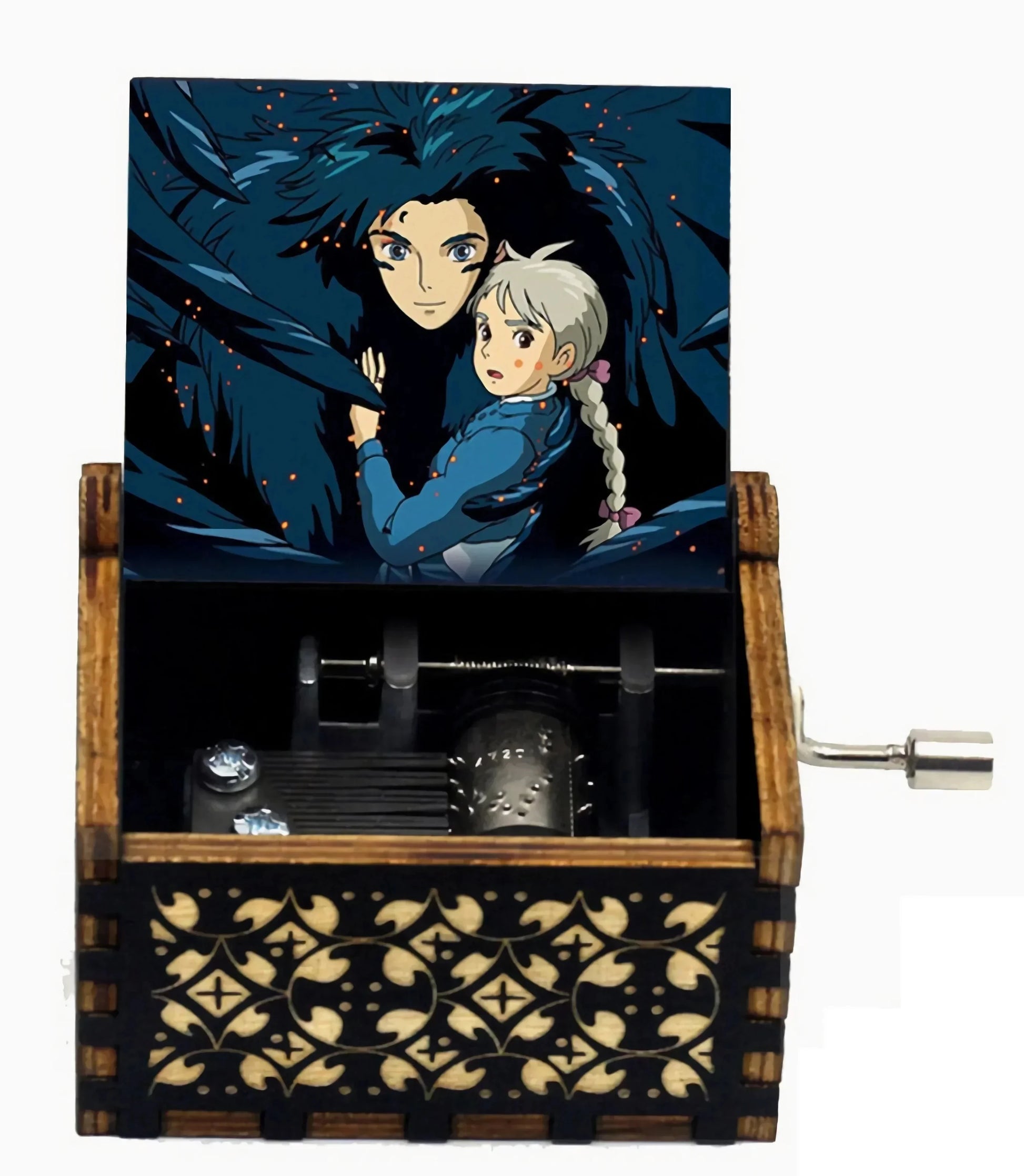 Ghibli Theme Music Box – Merry Go Round of Life | Hand Cranked Wooden Gift for Birthday, Mom, New Year